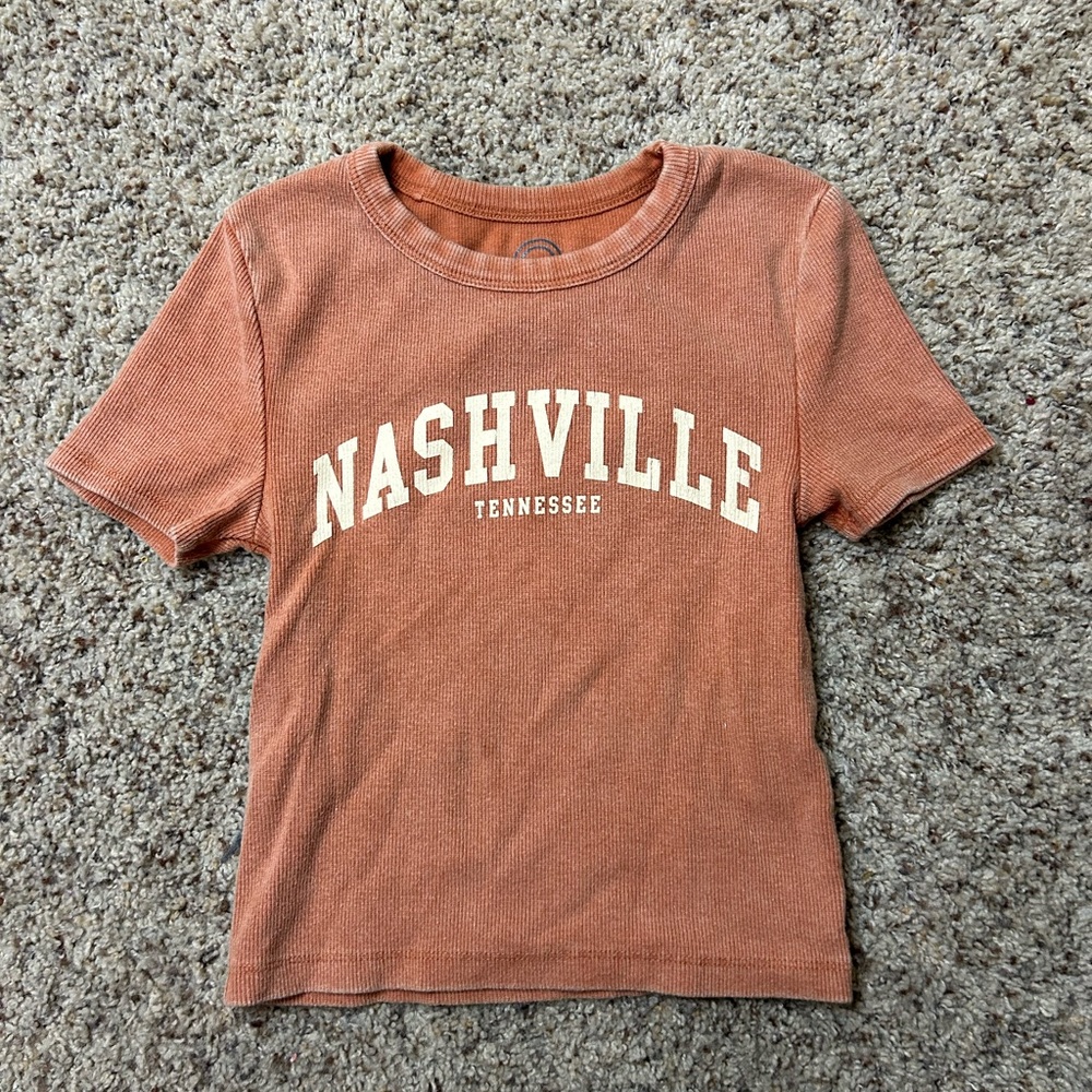 Nashville Women's Crop Top in Warm Brown